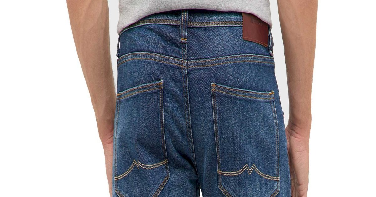 Jeansy męskie Mustang Michigan Straight 1018272-5000-903 od tyłu – jak dobrać rozmiar jeansów w pasie