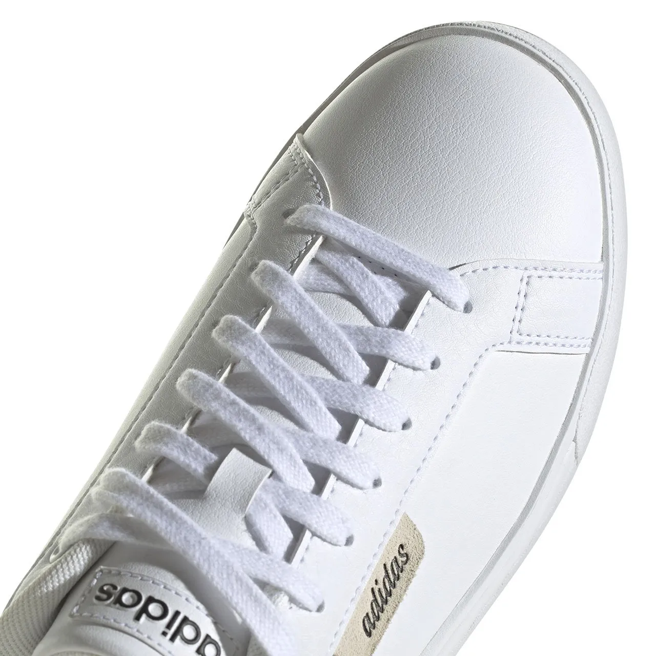 Pantofi albi de primăvară pentru femei Adidas Court Silk GZ9687
