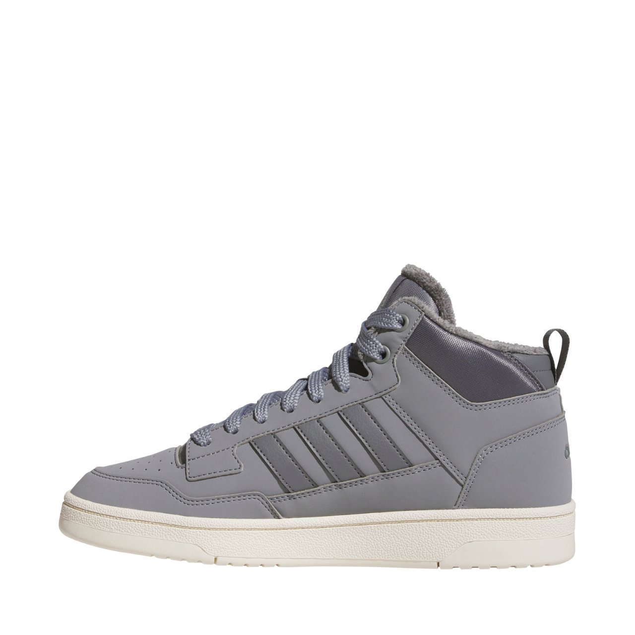 Gri erkek yalıtımlı spor ayakkabı Adidas Rapid Court Mid Winterized JR0169