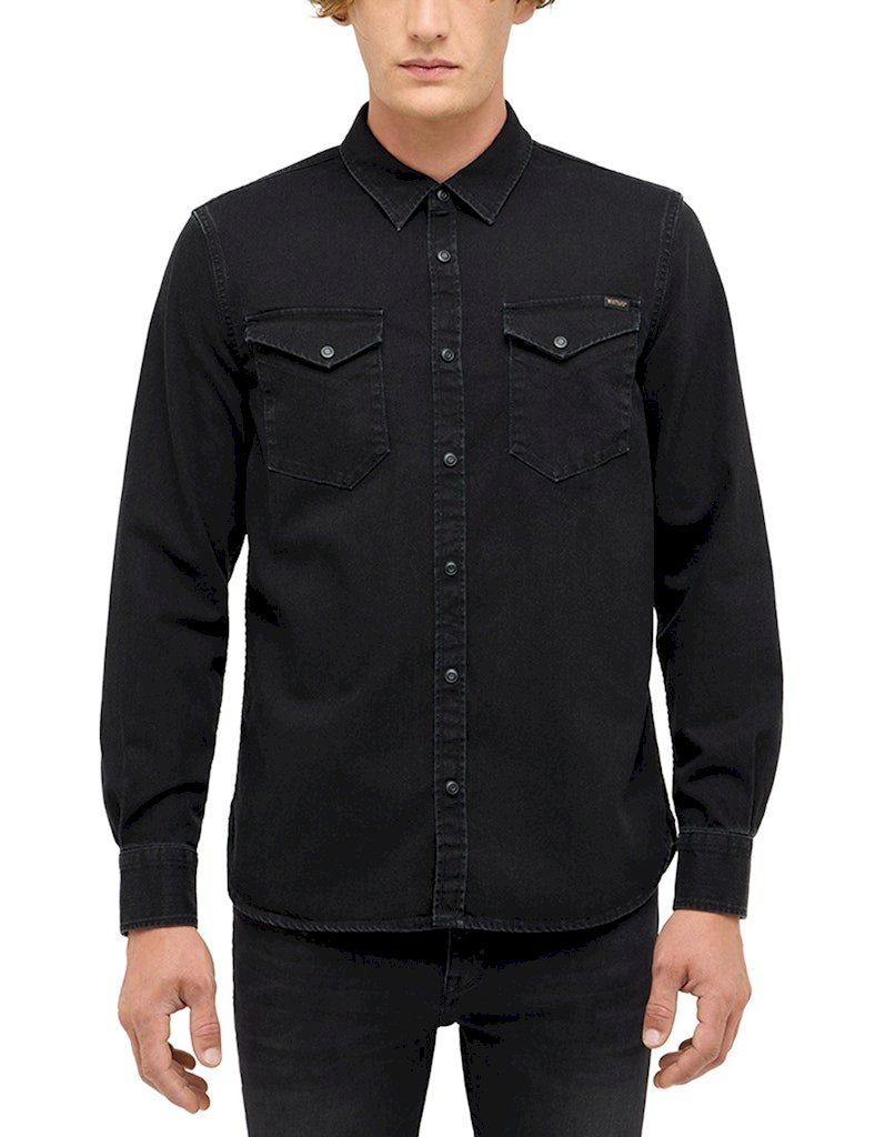 Bawełniana koszula męska Mustang 1017190-4188 czarna