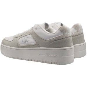 Women's grey Champion Foul Play PLat Velour Low Cut sneakers