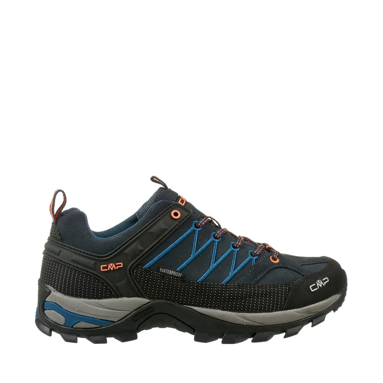 Navy blue men's trekking boots CMP Rigel Low WP 3Q1324727NM