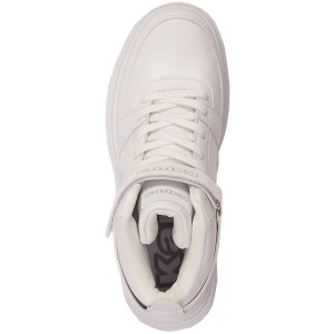 Sneakersy wysokie damskie białe Kappa Draydon 243346 1014