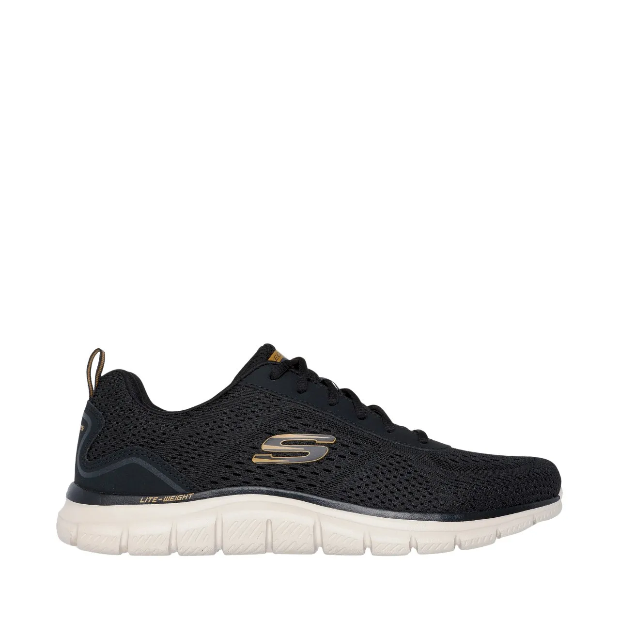 黑色 Skechers Track-Leshur 男式运动鞋 232758 BLK