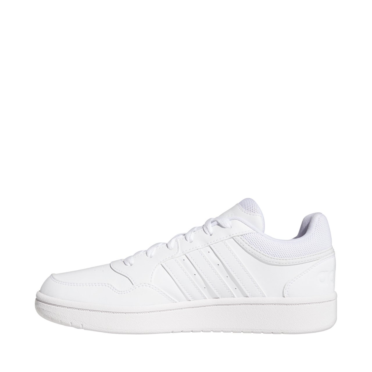 Białe sneakersy damskie Adidas Hoops 3.0 Low Classic GW3036