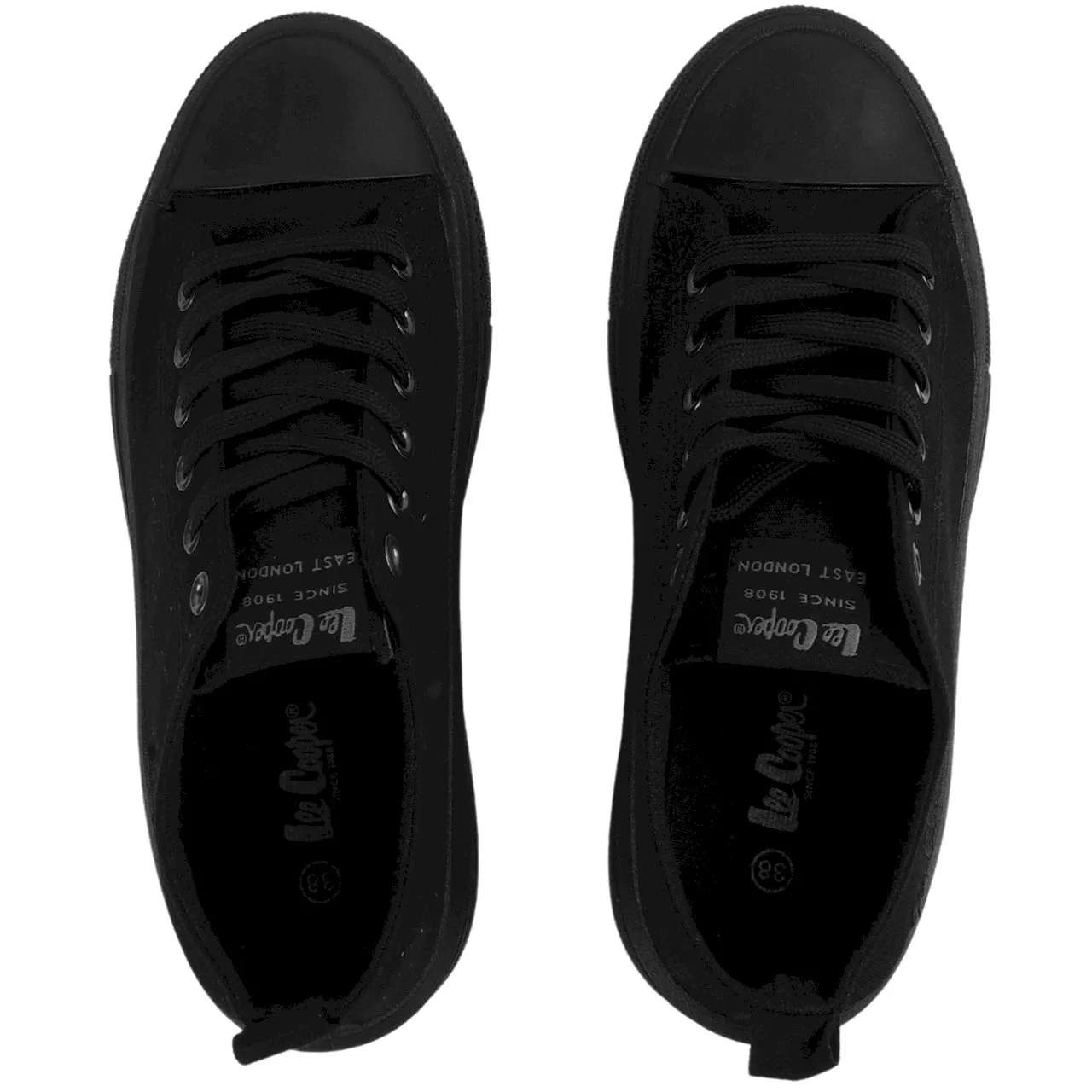 Женские теннисные туфли Lee Cooper черные текстильные