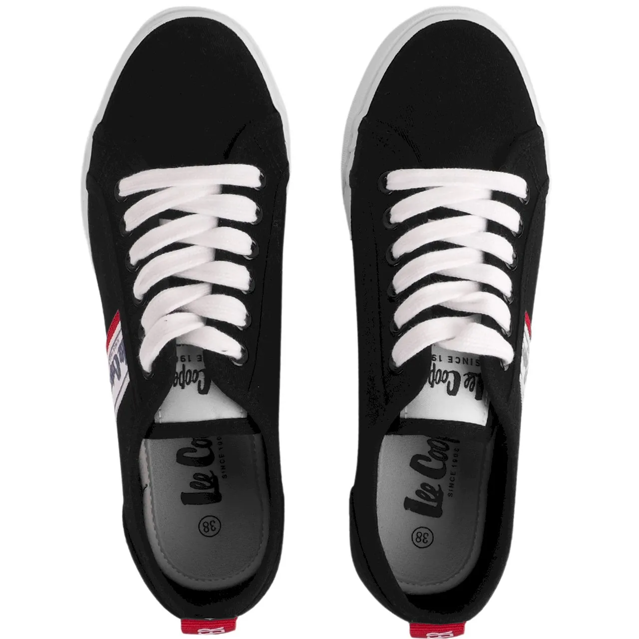 Lee Cooper 女士运动鞋（黑色织物