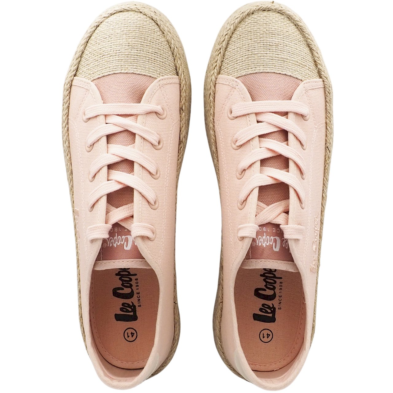 Růžové dámské espadrilky Lee Cooper LCW-24-31-2190LA
