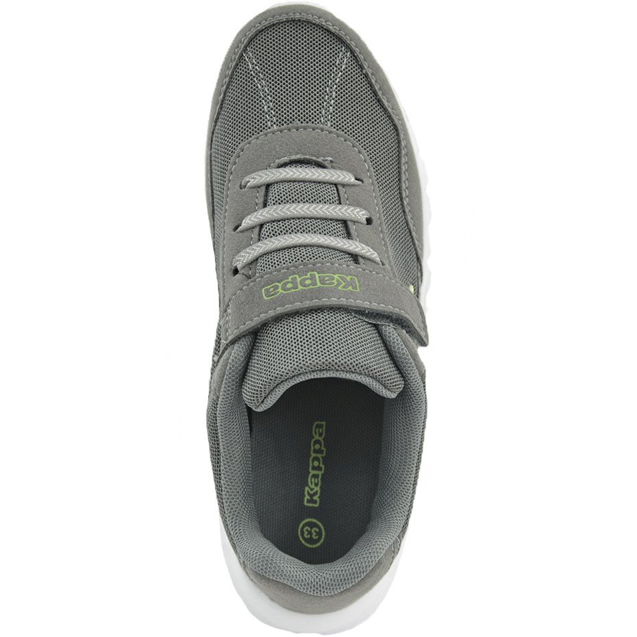 Šedé dětské boty na suchý zip Kappa Follow K 260604K 1633