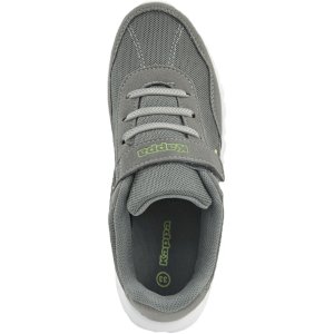 Šedé dětské boty na suchý zip Kappa Follow K 260604K 1633
