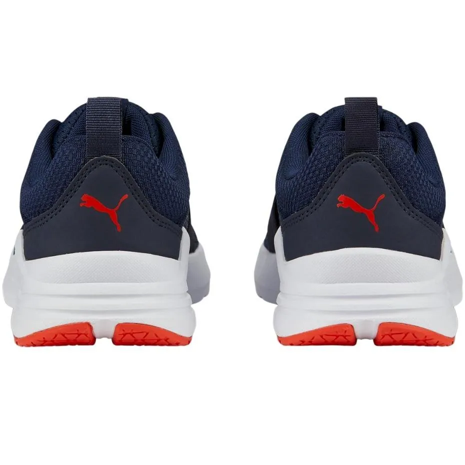 深蓝色女鞋 Puma Wired Run Jr 374214 21