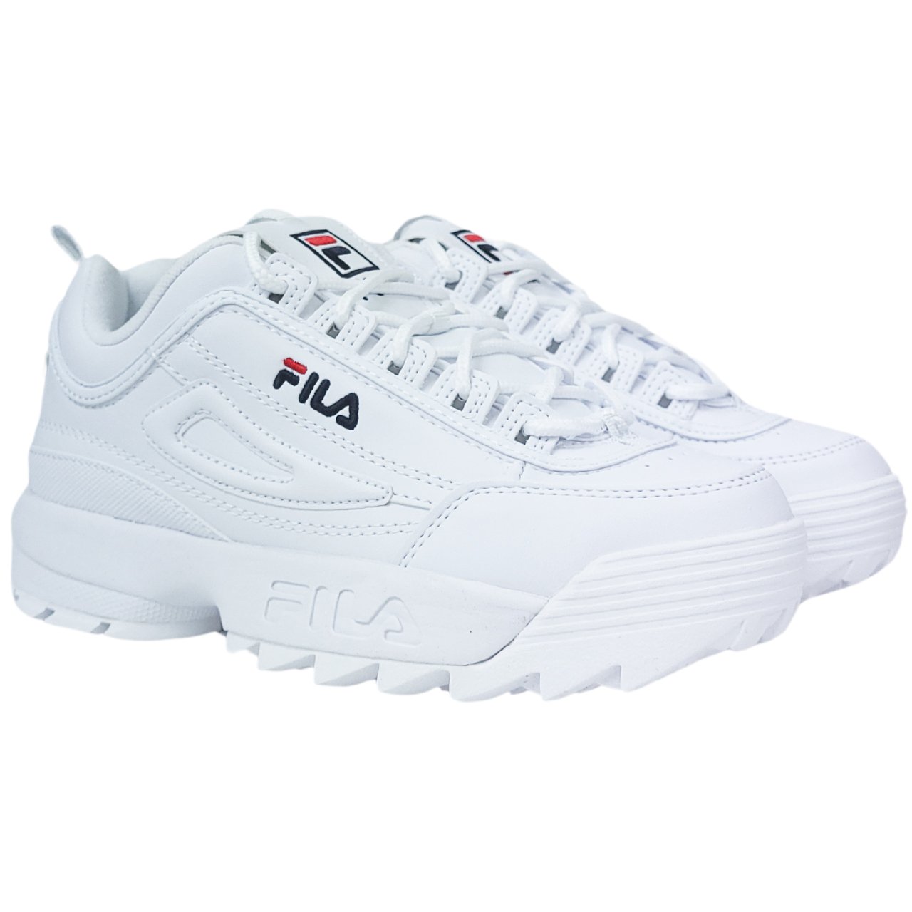 Białe buty damskie Fila Disruptor 1010302 1FG