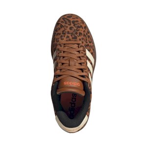 Brązowe buty damskie Adidas VL Court Bold KK4671