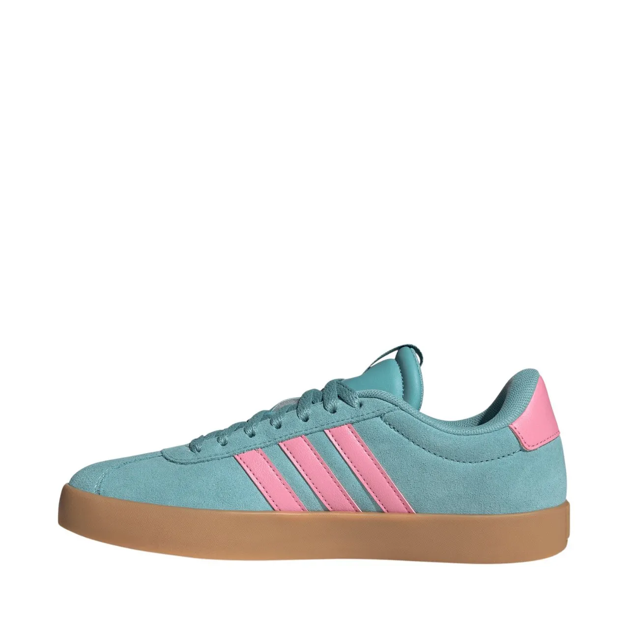 Zapatillas Adidas VL Court 3.0 azules de mujer con parte superior de ante