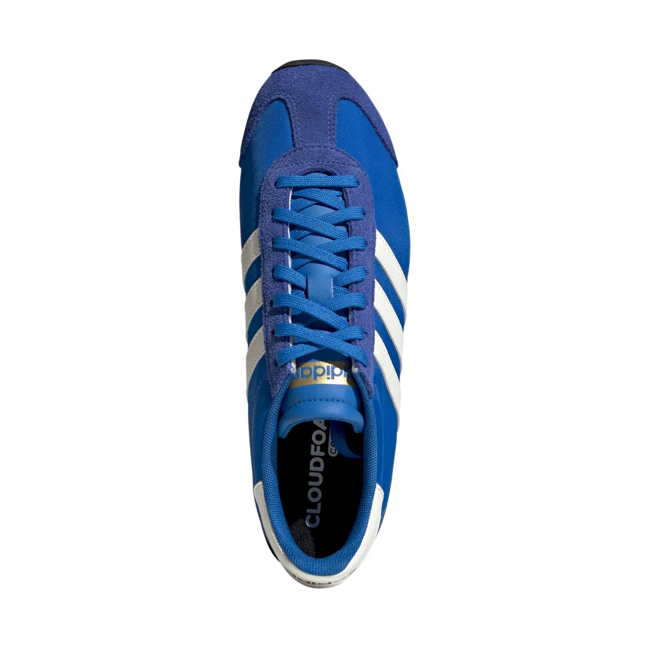 Merkschoenen voor heren Adidas Runvista blauw
