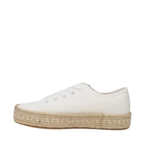 白色夏季 espadrille 女士鞋 Lee Cooper