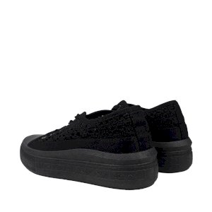 Lee Cooper 女士黑色系带运动鞋