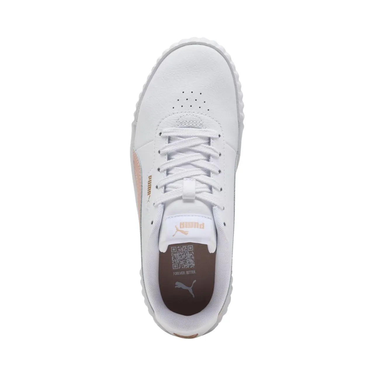 Baskets en cuir pour femmes Puma Carina white