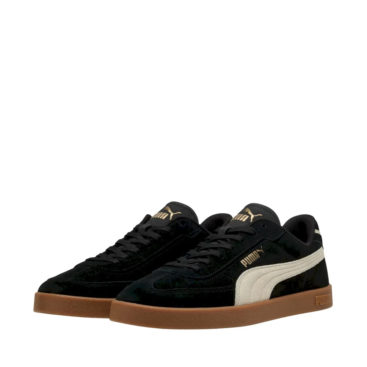 Женские замшевые кроссовки Puma Club II Era черного цвета