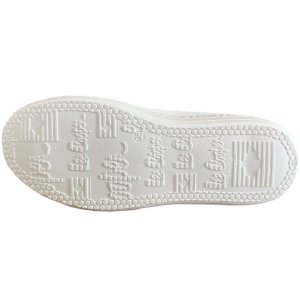 حذاء رياضي مخرم أبيض مخرم من لي كوبر للنساء LCW-23-44-1617LA