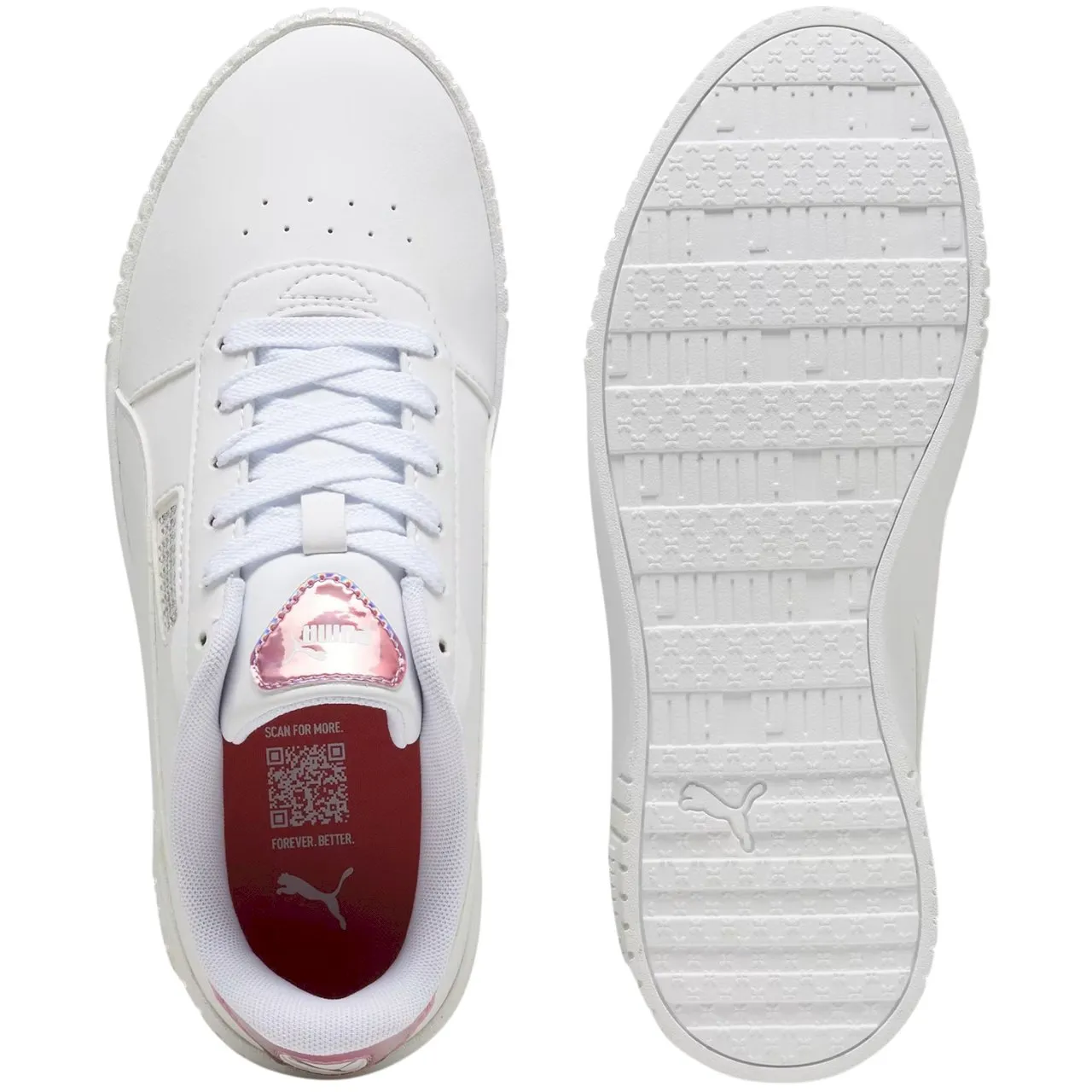 Puma Carina 2.0 GirlPower επώνυμα γυναικεία παπούτσια λευκό