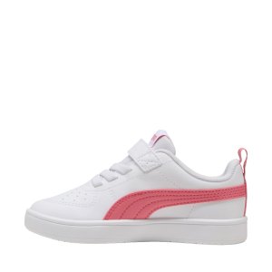 Baskets blanches Puma Rickie Velcro pour filles