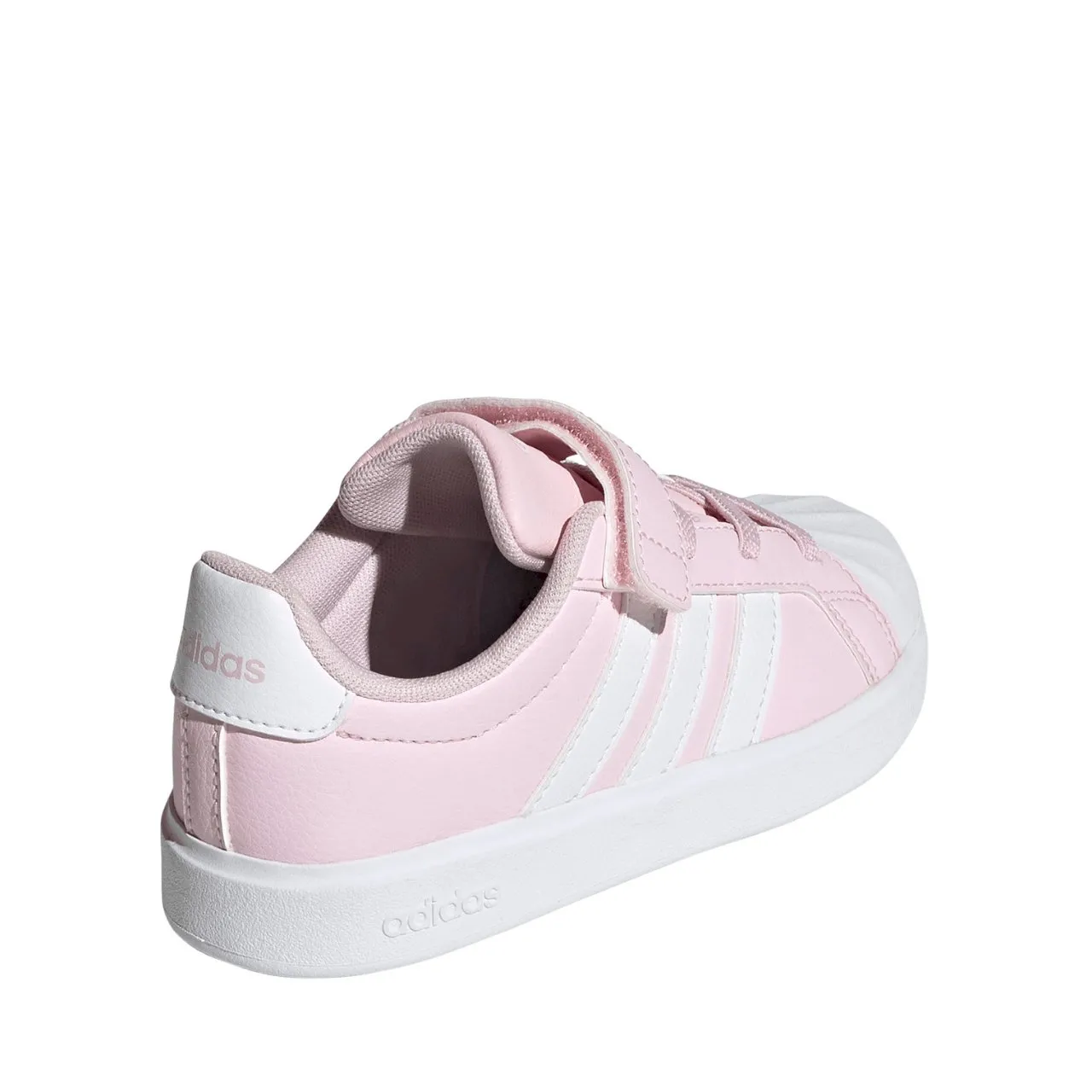 Różowe buty dziewczęce Adidas na rzepy