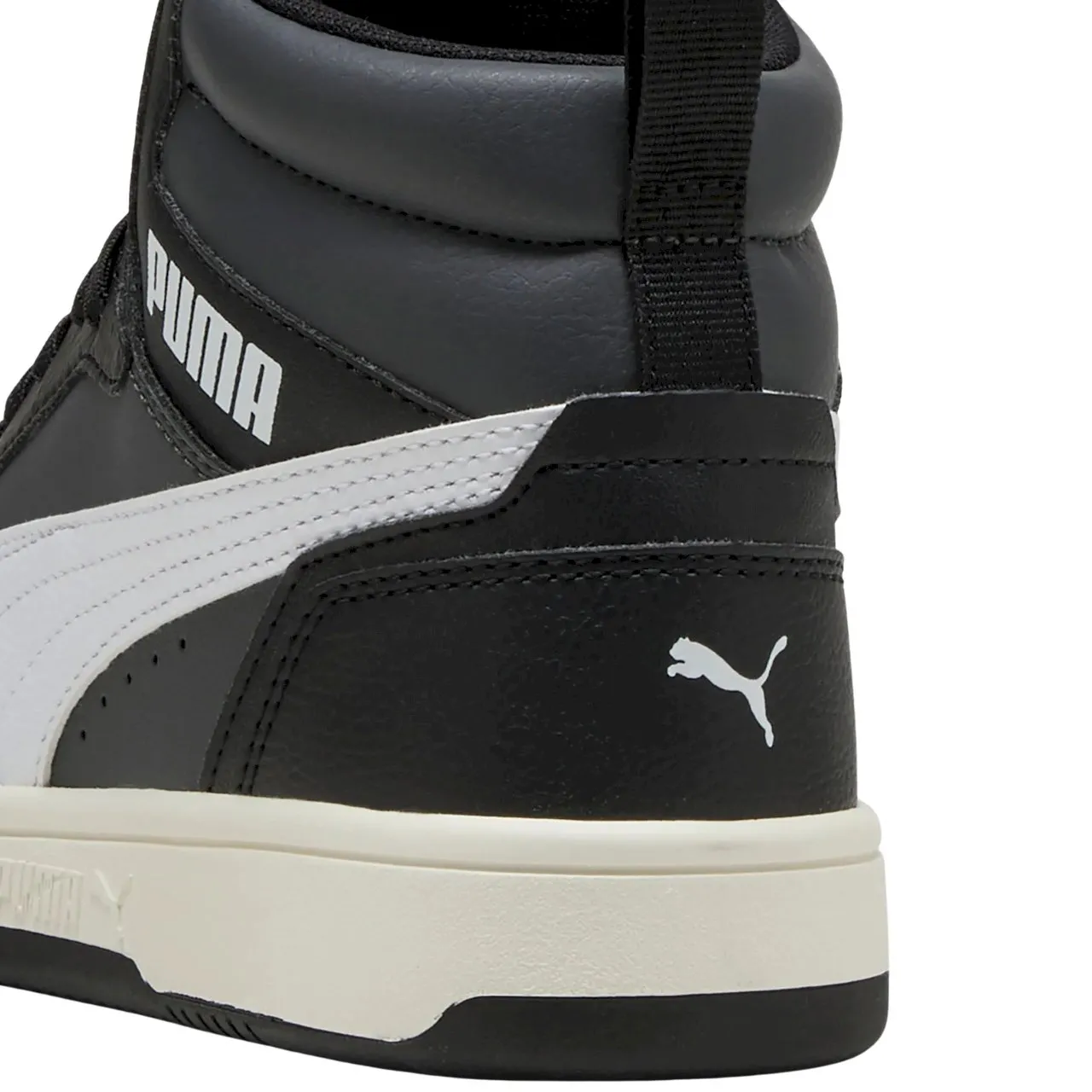 "Puma" vaikiški aukšti juodi batai