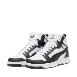 Dětské tenisky Puma Rebound V6 Mid černobílé
