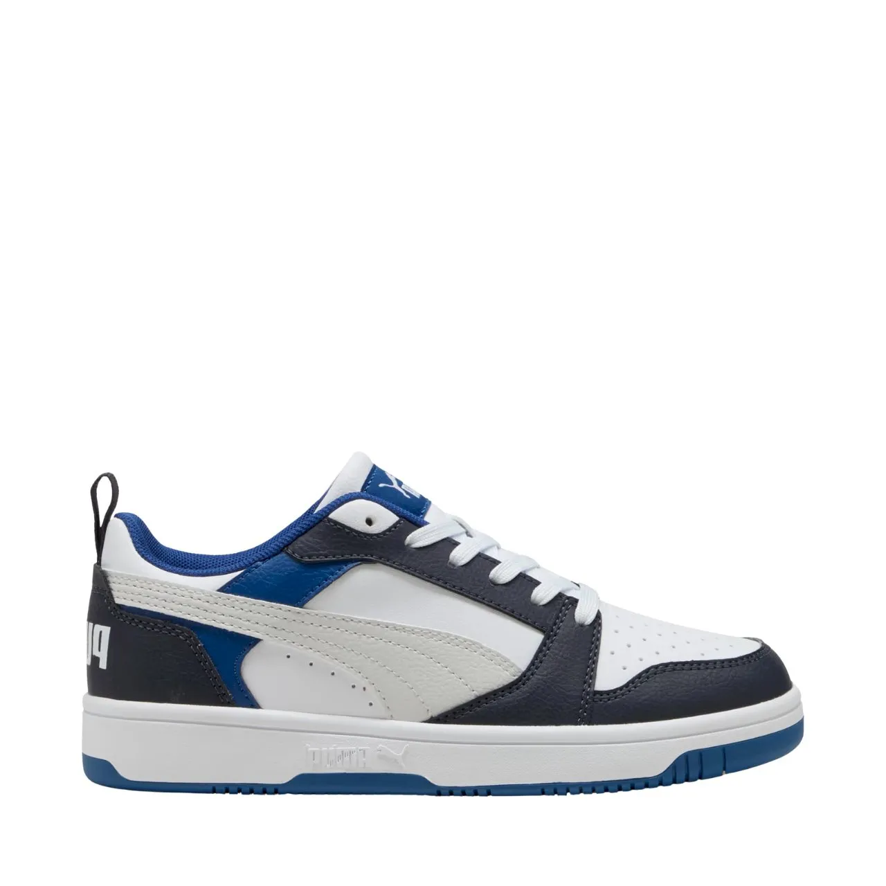 Puma Rebound V6 Lo vaikiški baltos ir mėlynos spalvos batai