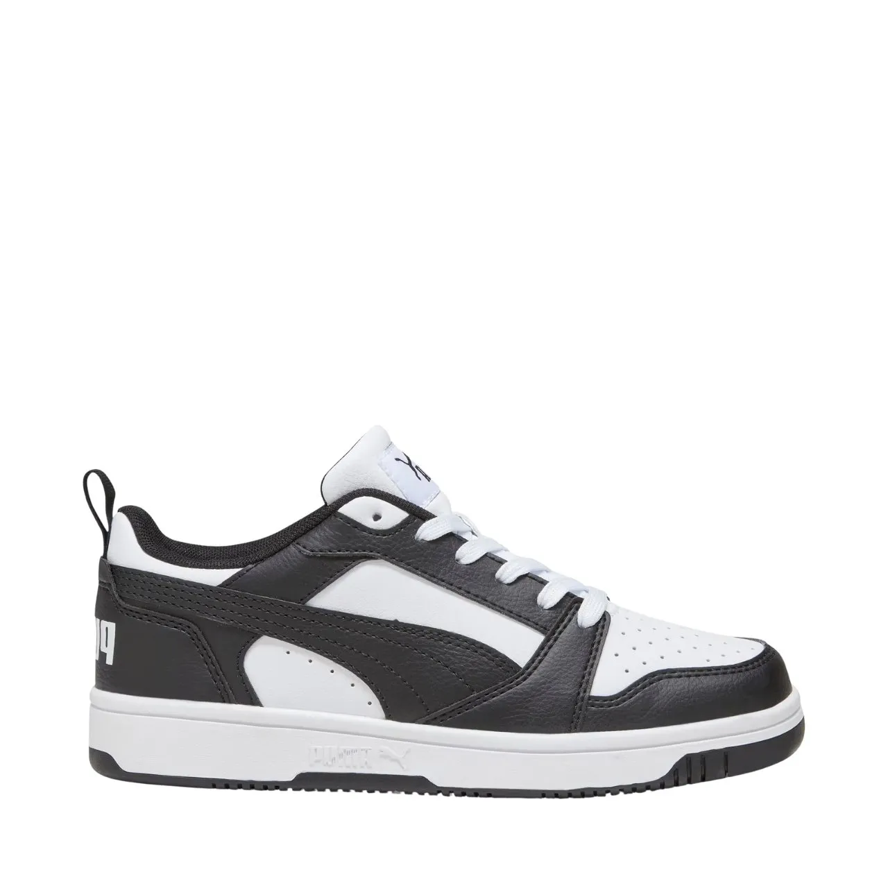 Zapatillas para niño Puma Rebound V6 Lo blancas y negras