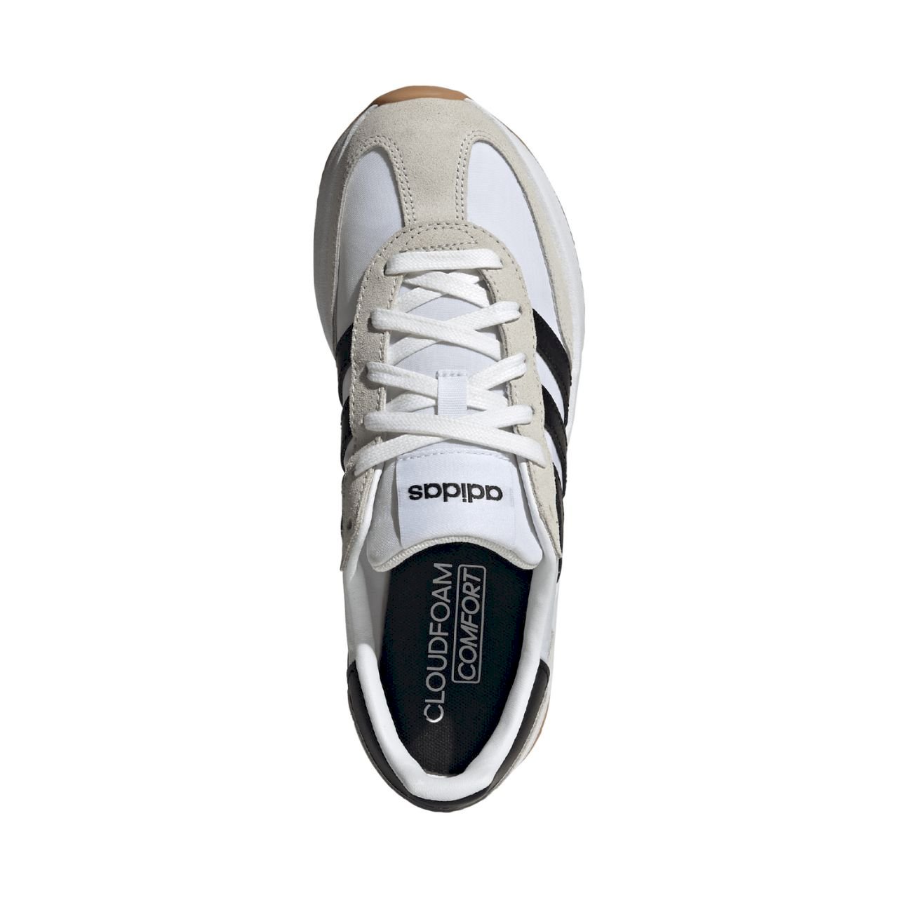 Fashionable leather shoes for women Adidas white