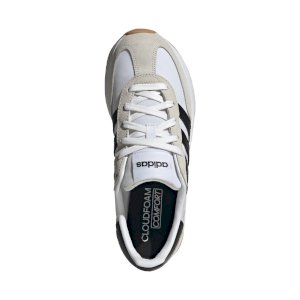 Fashionable leather shoes for women Adidas white