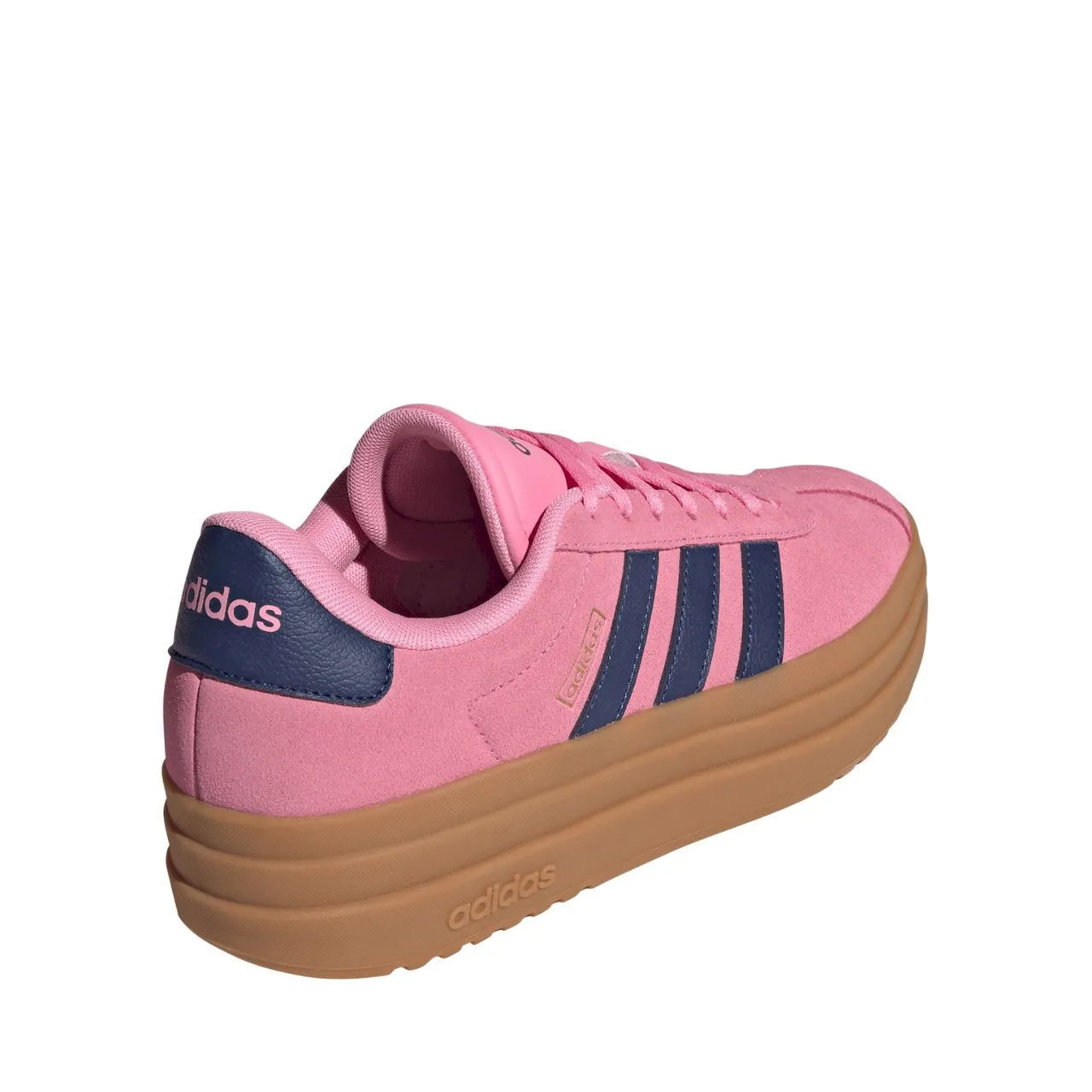 Женские замшевые розовые кроссовки Adidas