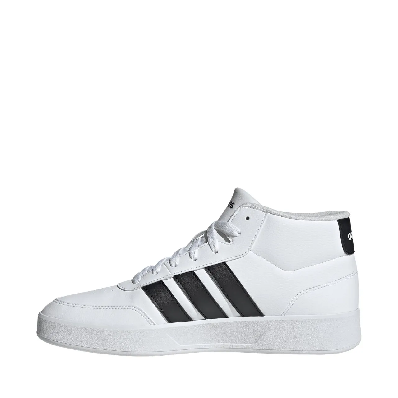 Baltas Adidas vīriešu čības ar melnām svītrām