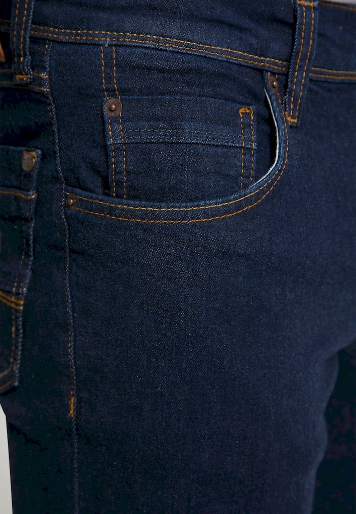 Dopasowane spodnie męskie Mustang niebieskie