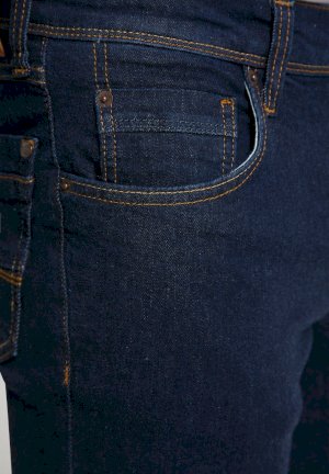 Dopasowane spodnie męskie Mustang niebieskie