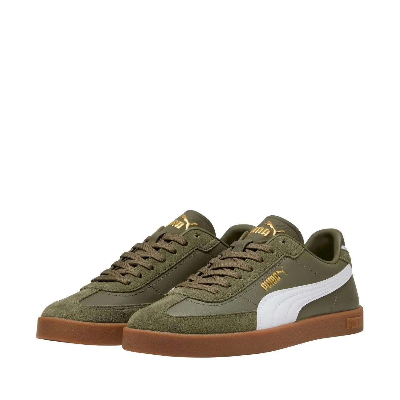 Scarpe di marca da uomo Puma Club II 397447 57 verde