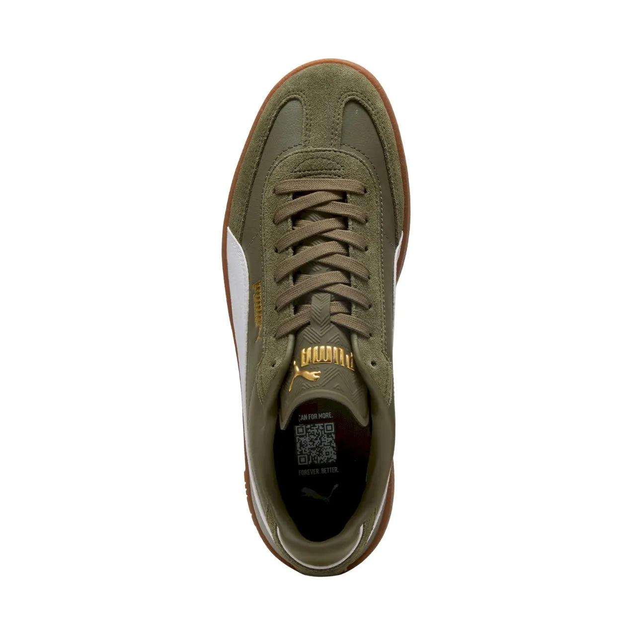 Puma Club II scarpe da uomo in pelle scamosciata verde