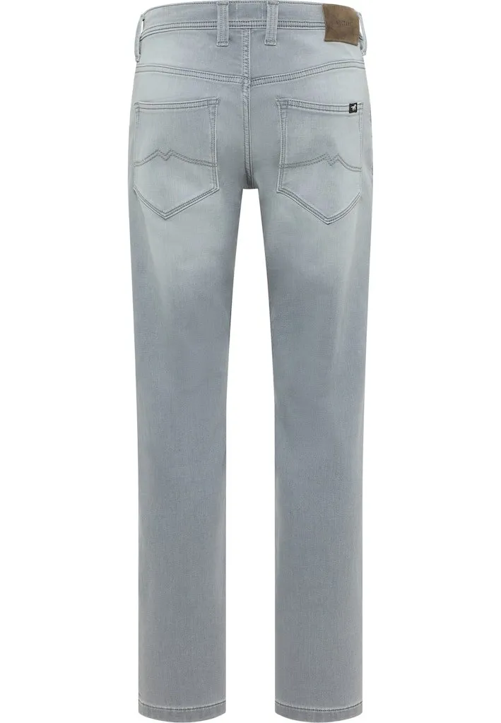 Jeansy męskie Mustang Oregon Slim K szare slim fit