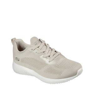 Béžové dámské tenisky Skechers Bobs Squad- Tought Talk