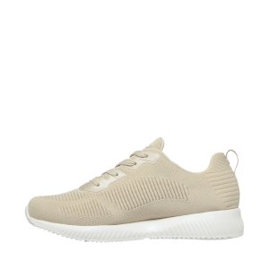 Dámská značková obuv Skechers Bobs Squad- Tought Talk beige