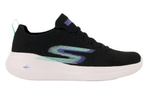 Czarne buty sportowe damskie Skechers GO RUN 128186-BKAQ