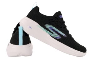 Czarne obuwie sportowe damskie Skechers GOrun Fast 128186-BKAQ