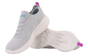 Легкі сірі жіночі кросівки Skechers 128186-LGPR