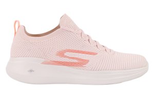 Różowe sneakersy damskie Skechers GO RUN 128186-LTPK