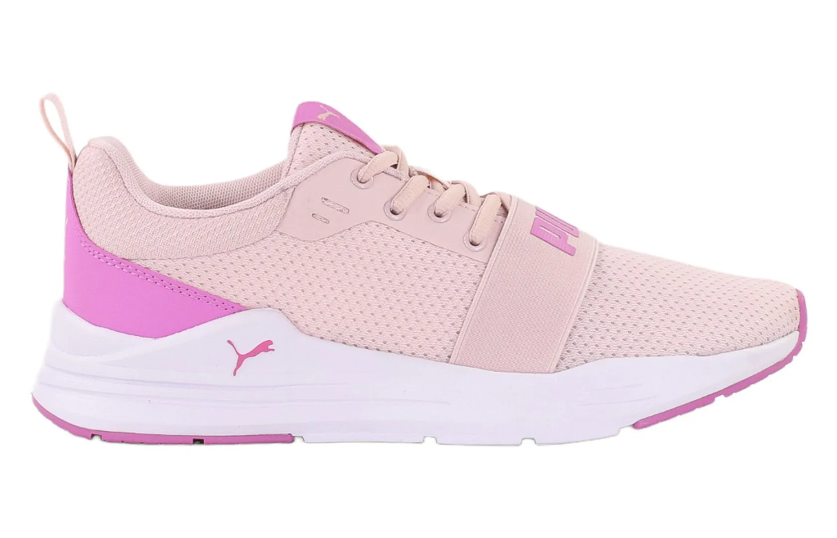 Różowe sneakersy młodzieżowe Puma Wired Run 374214 18