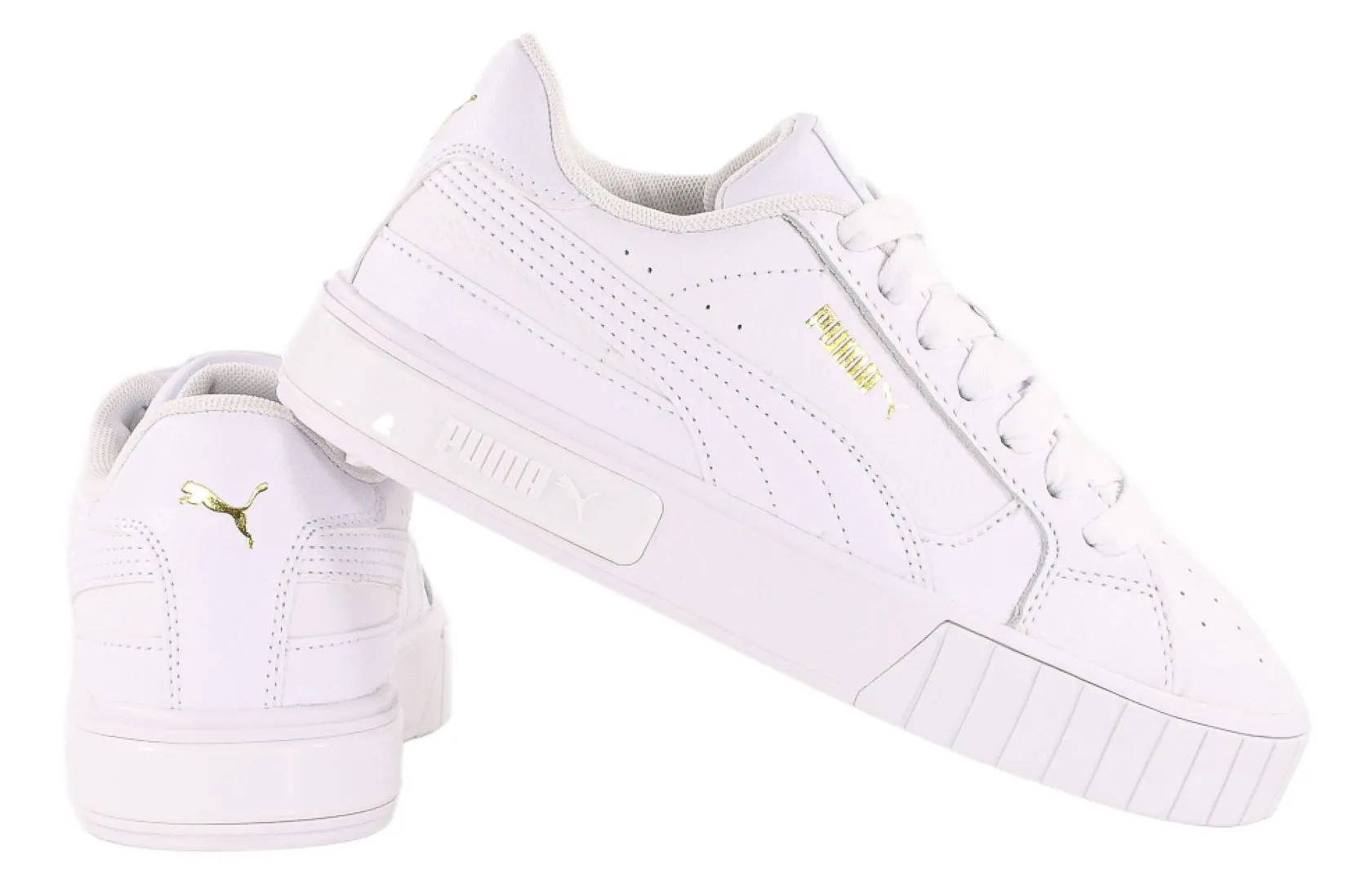 Λευκά δερμάτινα γυναικεία παπούτσια Puma Cali Star