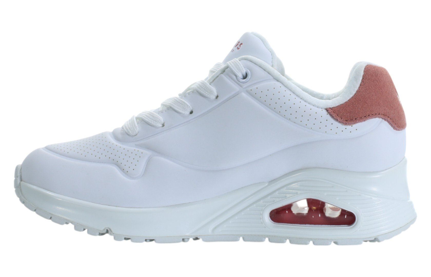 Zapatillas blancas de mujer Skechers UNO 177092-WCRL