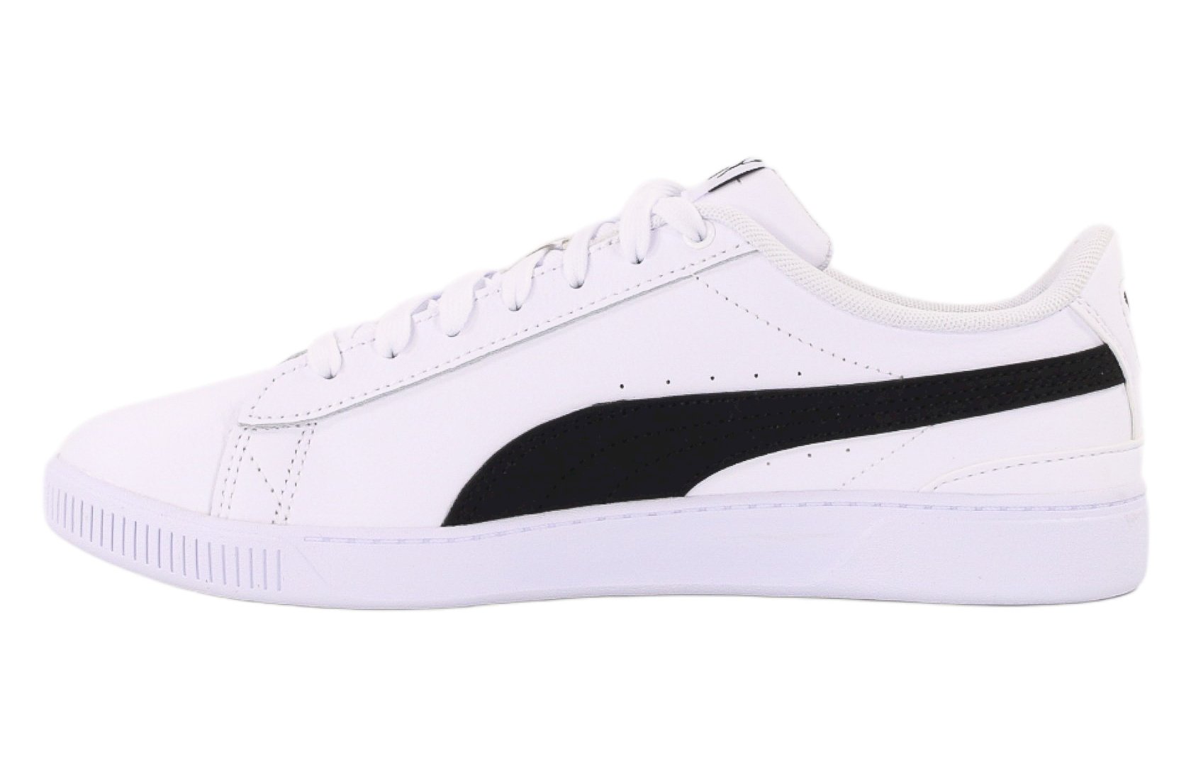 Białe sneakersy skórzane damskie Puma Vikky v3 Lthr 383115 04